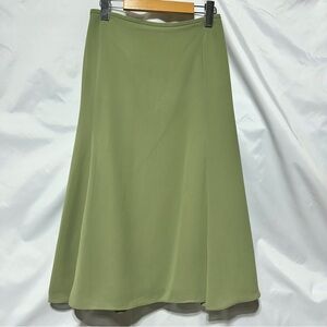 ALFRED SUNG Olive A-Line Skirt
